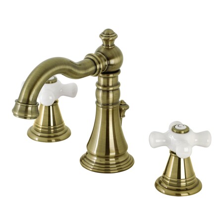 Fauceture FSC19733APX Widespread Bathroom Faucet with Retail Pop-Up, Antique Brass FSC19733APX